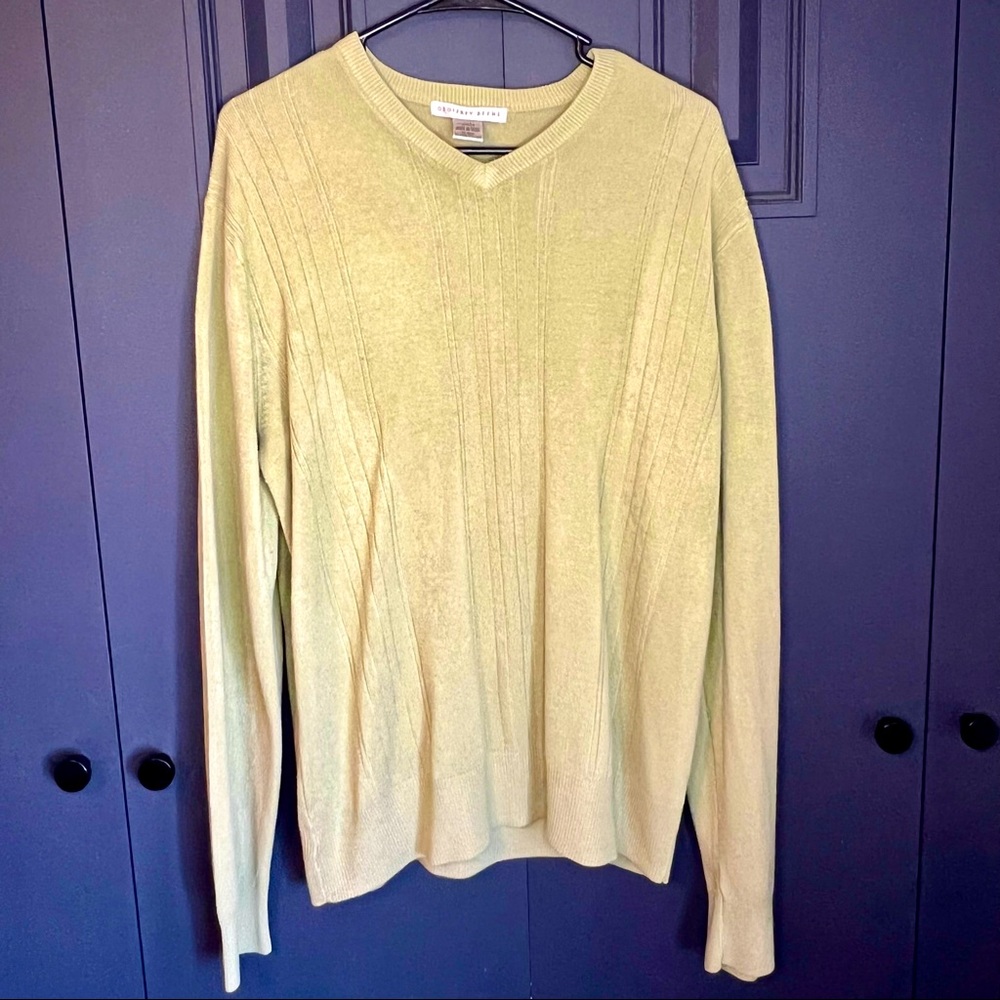 Green Lightweight Dress Sweater - L